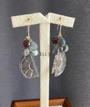 Load image into Gallery viewer, A Fun Classic: Carved Smoky Quartz, Labradorite, Garnet