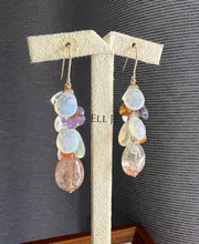 Load image into Gallery viewer, A Pop of Color: Sunstone, Opal 14kGF Earrings