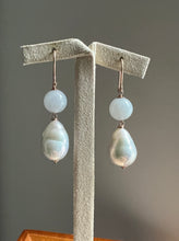 Load image into Gallery viewer, Ivory Pearls &amp; Jade 14kRGF Earrings