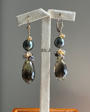 Load image into Gallery viewer, Tahitian Pearls, Bi Lemon Topaz &amp; Gems 14kGF Earrings