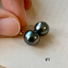 Load image into Gallery viewer, AA Tahitian Pearl Studs 14kGF: #1-3