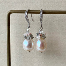 Load image into Gallery viewer, AAA Cream Pearls with Gemstones 925 Silver Pearls