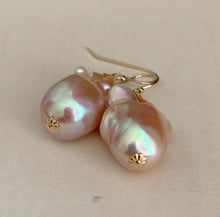 Load image into Gallery viewer, Peach AAA Baroque Pearls 14k Gold Filled